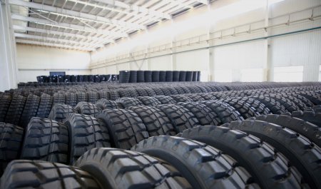 Warehouse of OTR tyre