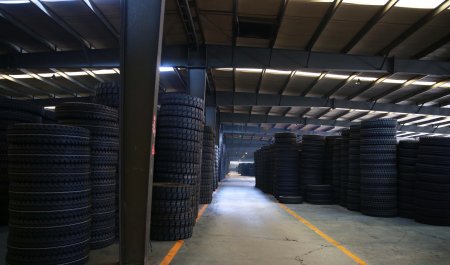 Warehouse of TBR tyre