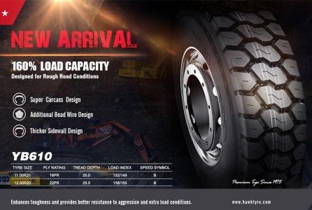 SUPERHAWK TYRE INTRODUCES NEW LUG TYRE FOR DUMP TRUCKS